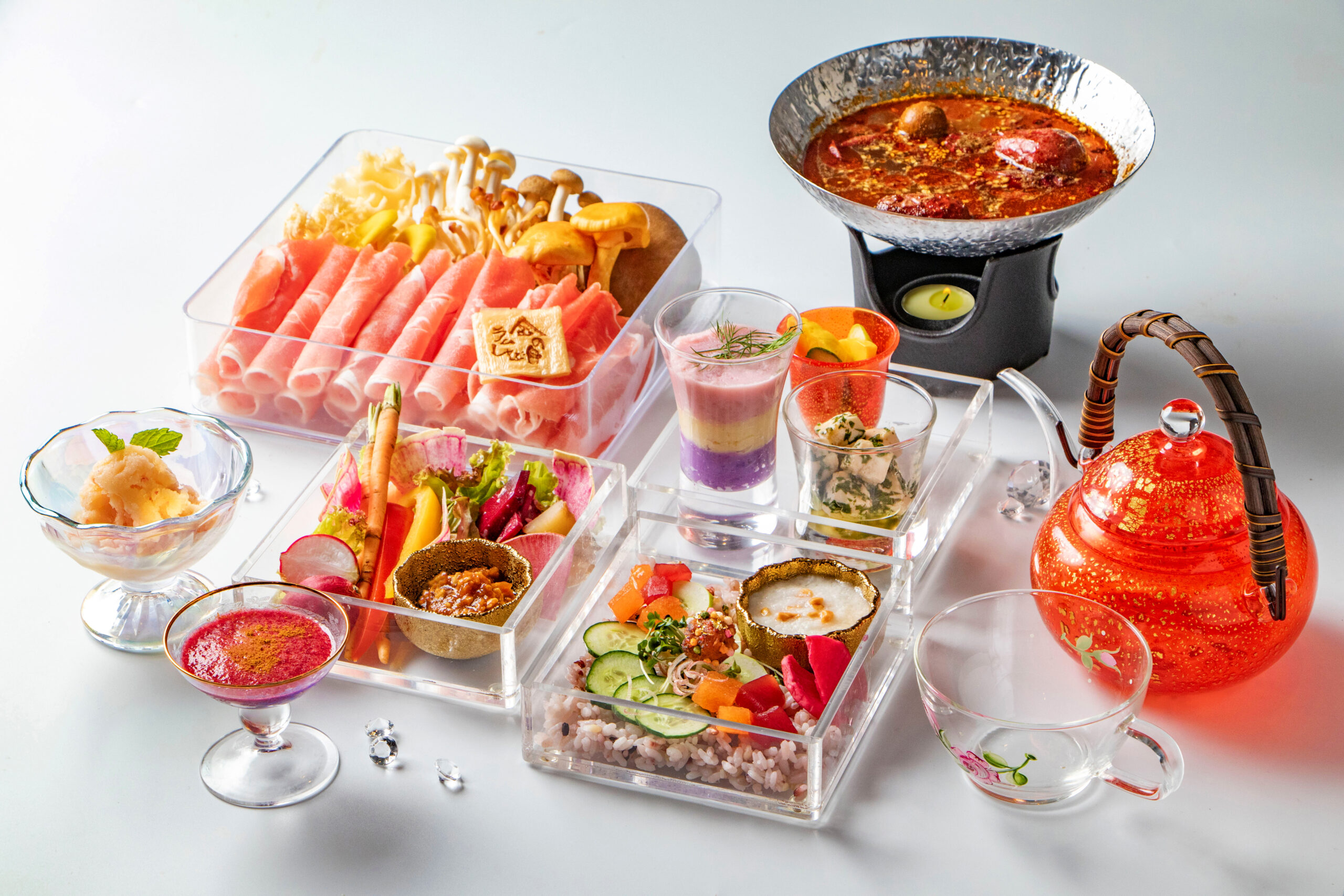 秋限定コース登場【秋彩美彩ラムしゃぶウェルネス御膳】